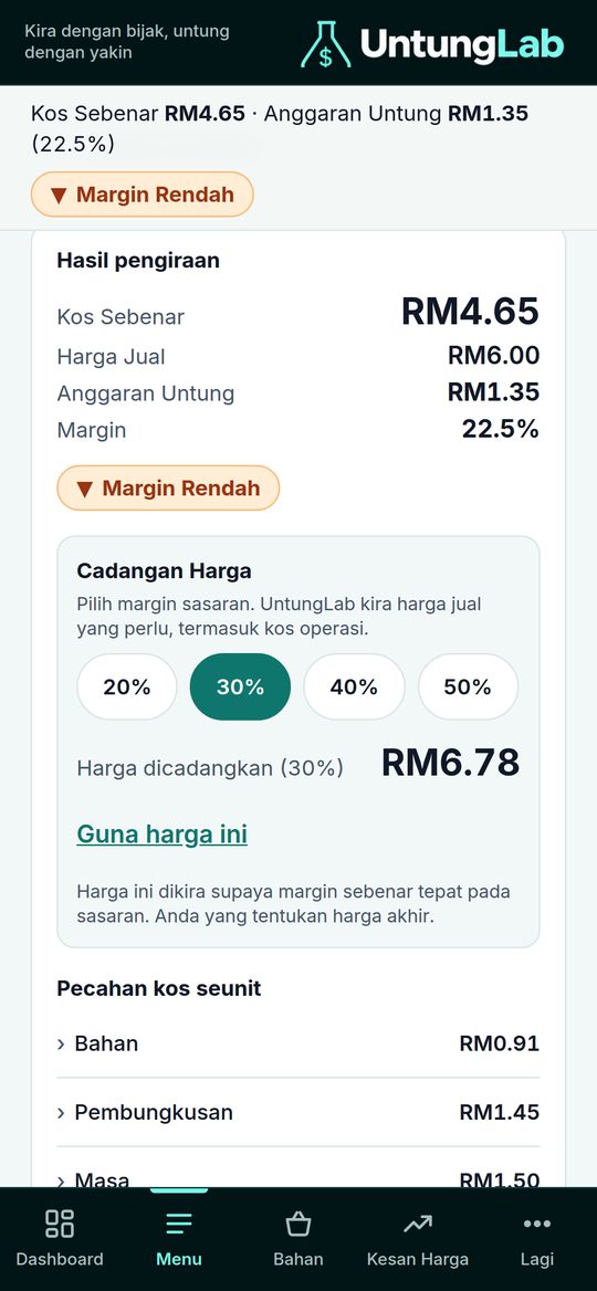 UntungLab: hasil